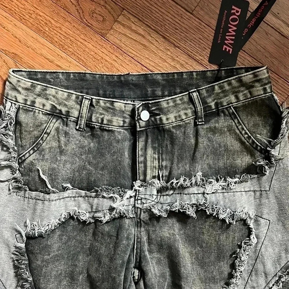 Grunge Punk Cargo Jeans size 12 - Picture 6 of 7